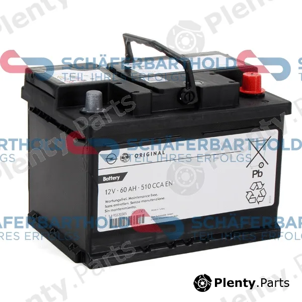 SchaeferbartholdGmbH 415166610111 — Starter Battery ORIGINAL OPEL 95530385