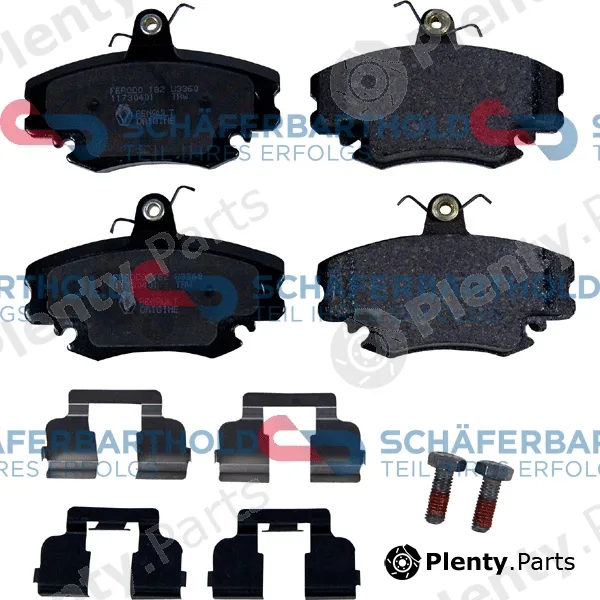 SchaeferbartholdGmbH 315282660111 — Brake Pad Set, disc brake ORIGINAL RENAULT 41 06 021 92R