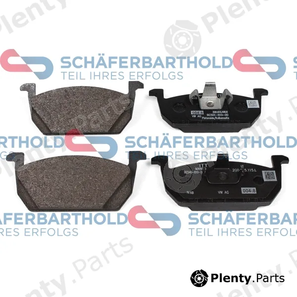 SchaeferbartholdGmbH 315185430111 — Brake Pad Set, disc brake ORIGINAL VW 2Q0 698 151 B