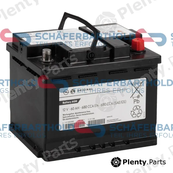 SchaeferbartholdGmbH 415166630111 — Starter Battery ORIGINAL OPEL 13502000