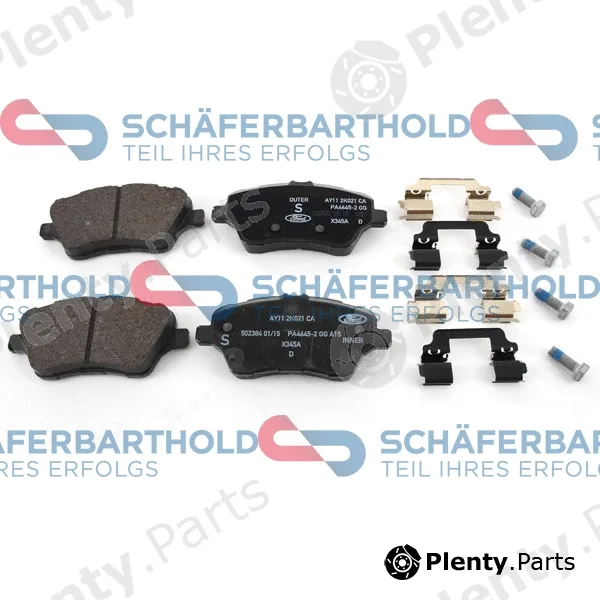 SchaeferbartholdGmbH 315062310111 — Brake Pad Set, disc brake ORIGINAL FORD 1 860 476