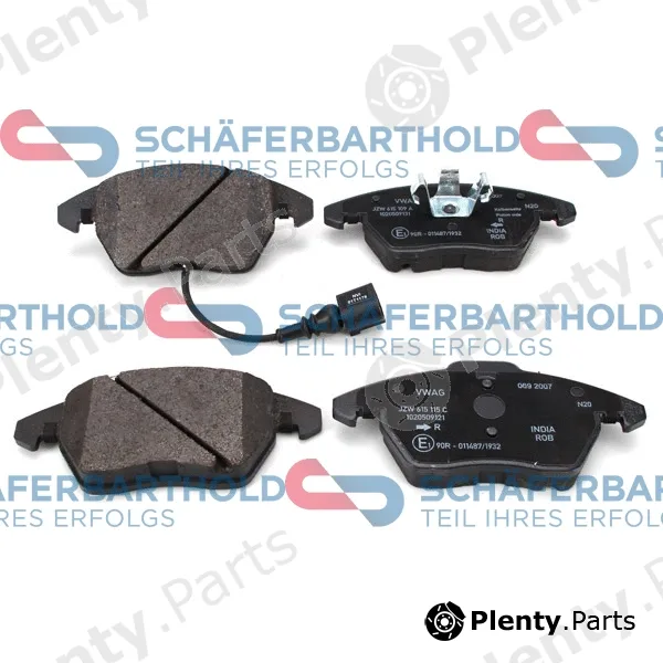 SchaeferbartholdGmbH 315181410111 — Brake Pad Set, disc brake ORIGINAL VW JZW 698 151 B