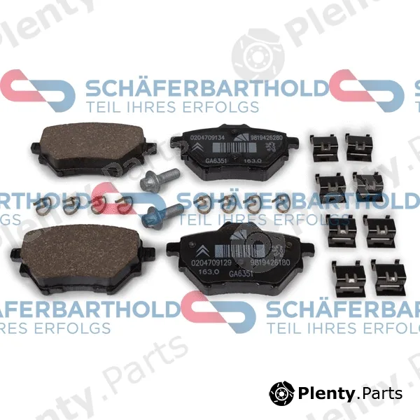 SchaeferbartholdGmbH 315271090111 — Brake Pad Set, disc brake ORIGINAL CITROEN/PEUGEOT 16 781 679 80