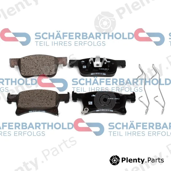 SchaeferbartholdGmbH 315161170111 — Brake Pad Set, disc brake ORIGINAL OPEL 39122150