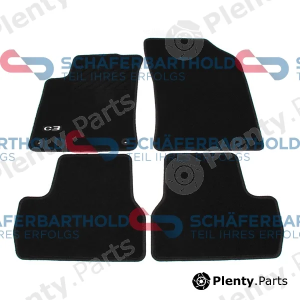 SchaeferbartholdGmbH 106261010111 — Floor Mat Set ORIGINAL CITROEN/PEUGEOT 16 112 636 80