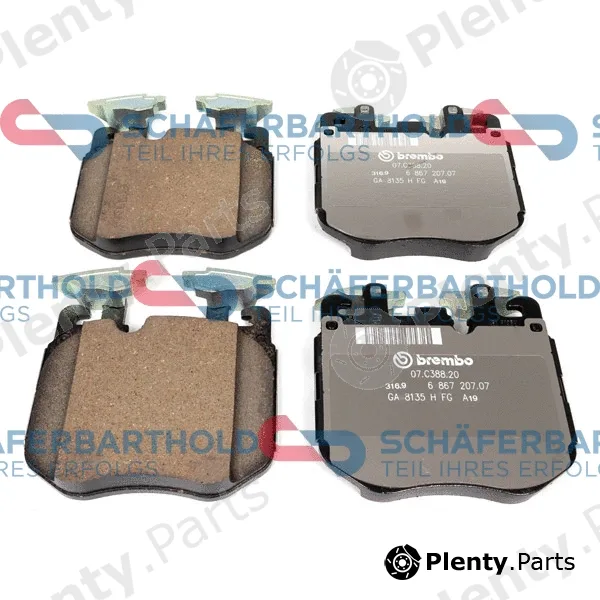 SchaeferbartholdGmbH 315020420111 — Brake Pad Set, disc brake ORIGINAL BMW 34 11 6 888 460