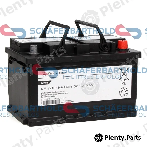 SchaeferbartholdGmbH 415166660111 — Starter Battery ORIGINAL OPEL 95530725
