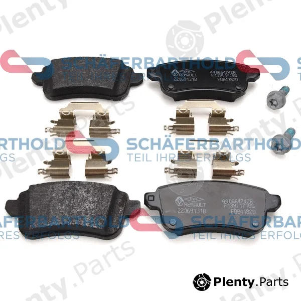 SchaeferbartholdGmbH 315282100111 — Brake Pad Set, disc brake ORIGINAL RENAULT 44 06 035 58R