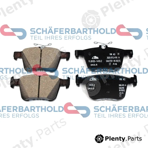 SchaeferbartholdGmbH 315181830111 — Brake Pad Set, disc brake ORIGINAL VW 5Q0 698 451 T