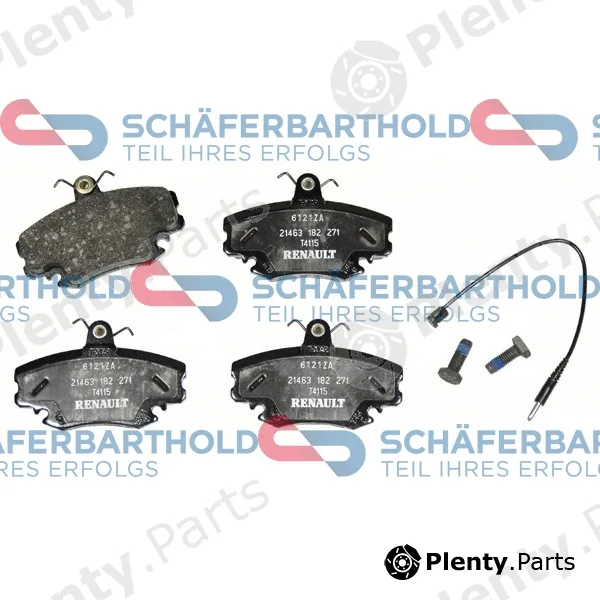 SchaeferbartholdGmbH 315282160111 — Brake Pad Set, disc brake ORIGINAL RENAULT 77 11 130 071