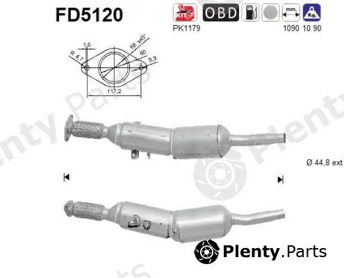 AS FD5120 — Soot/Particulate Filter, exhaust system