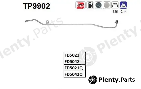 AS TP9902 — Pressure Pipe, pressure sensor (soot/particulate filter)