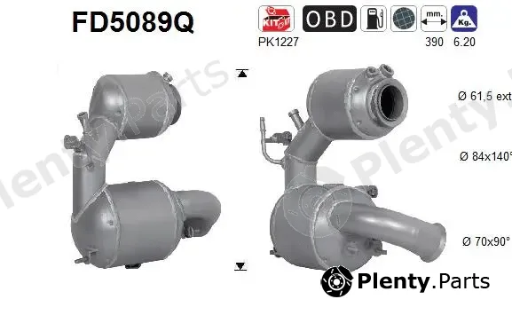 AS FD5089Q — Soot/Particulate Filter, exhaust system