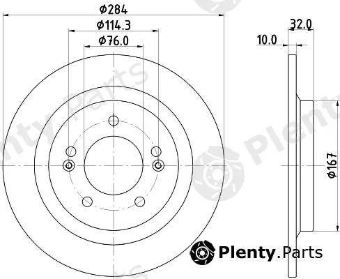 DON PCD22212 — Brake Disc