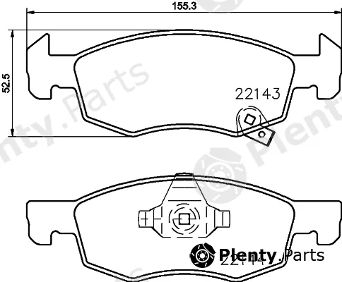 DON PCP1879 — Brake Pad Set, disc brake
