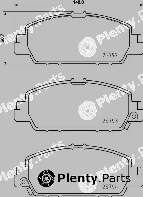 DON PCP1995 — Brake Pad Set, disc brake
