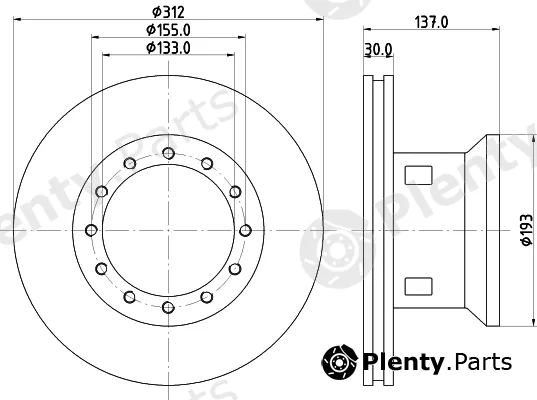 DON CVD505 — Brake Disc