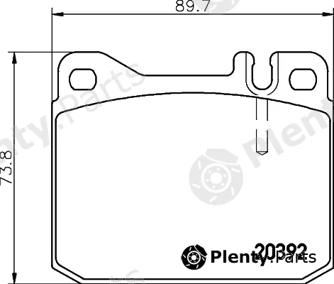 DON PCP1311 — Brake Pad Set, disc brake