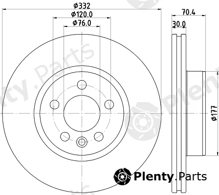 DON PCD23321 — Brake Disc