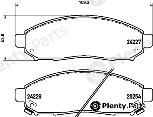 DON PCP1558 — Brake Pad Set, disc brake