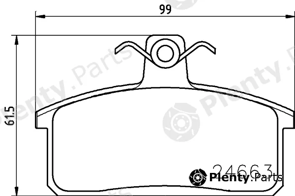 DON PCP2130 — Brake Pad Set, disc brake