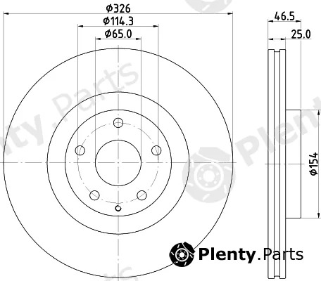 DON PCD22412 — Brake Disc
