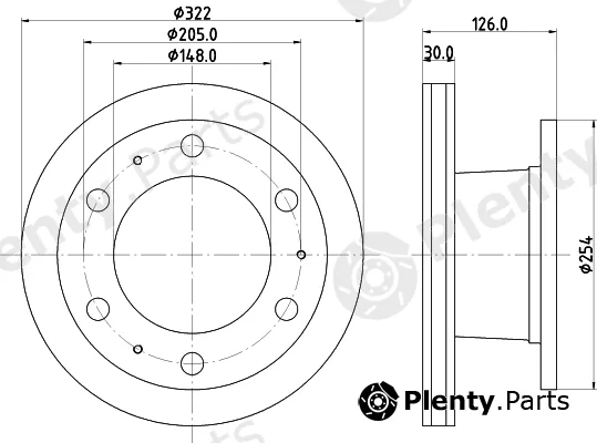 DON CVD501 — Brake Disc