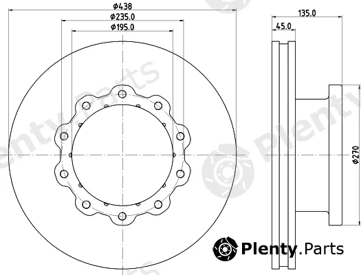 DON CVD514 — Brake Disc