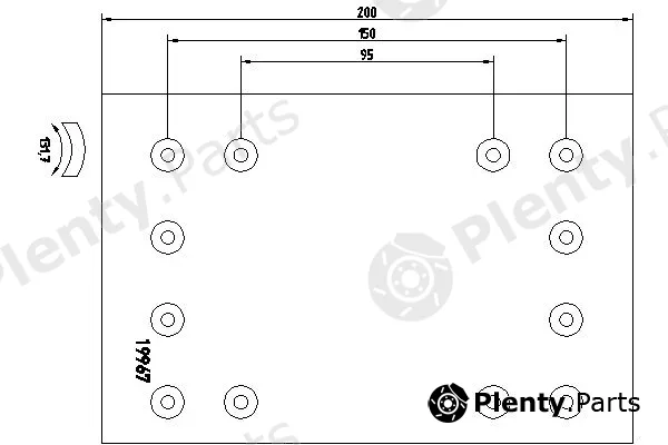 DON BC/106/1 — Brake Lining, drum brake