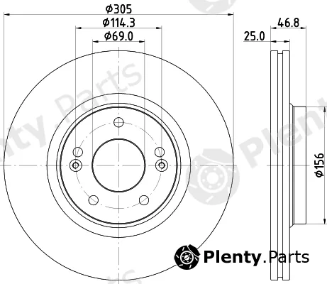DON PCD22692 — Brake Disc