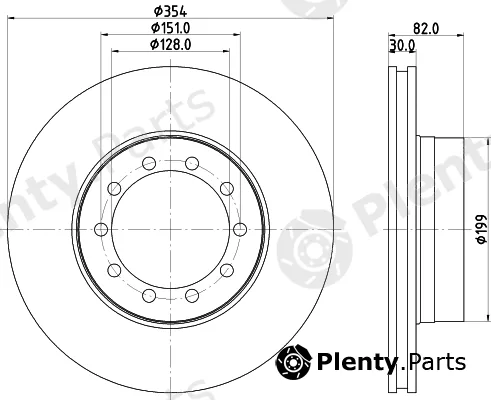 DON CVD509 — Brake Disc