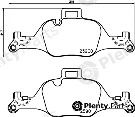 DON PCP2123 — Brake Pad Set, disc brake