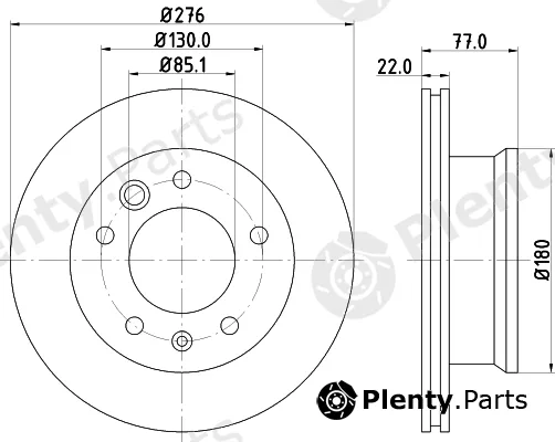DON PCD18652 — Brake Disc