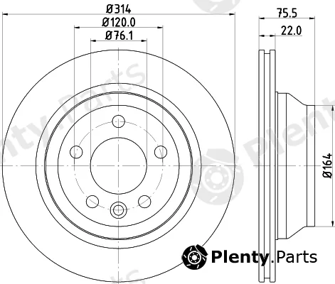 DON PCD21642 — Brake Disc