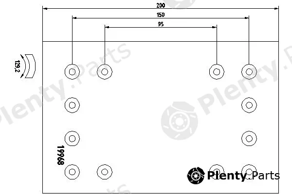 DON BC/107/1 — Brake Lining, drum brake