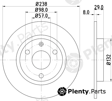 DON PCD13102 — Brake Disc