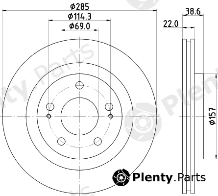 DON PCD20832 — Brake Disc