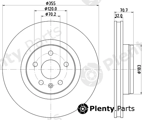 DON PCD20301 — Brake Disc