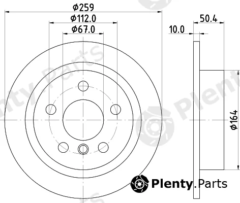 DON PCD19122 — Brake Disc