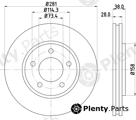 DON PCD14632 — Brake Disc