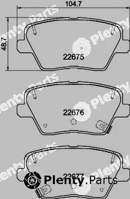 DON PCP1772 — Brake Pad Set, disc brake