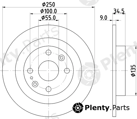 DON PCD13942 — Brake Disc