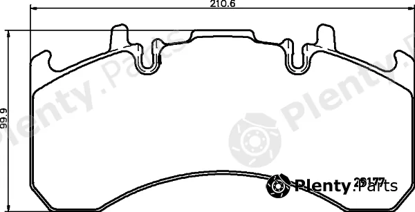 DON CVP095K — Brake Pad Set, disc brake