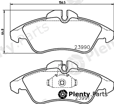 DON CVP070 — Brake Pad Set, disc brake