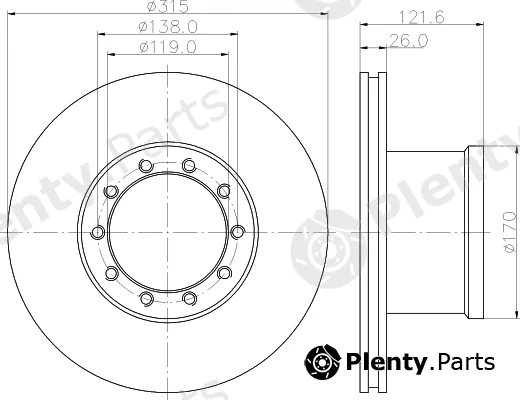 DON CVD506 — Brake Disc