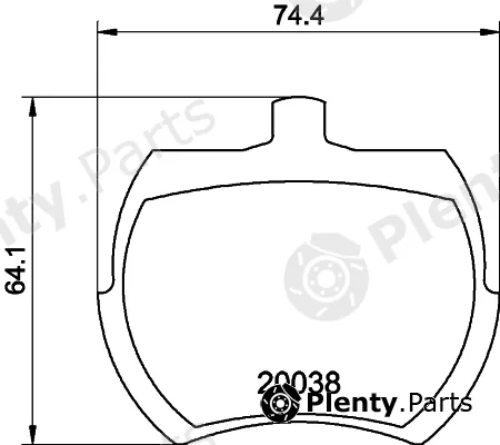 DON PCP2113 — Brake Pad Set, disc brake