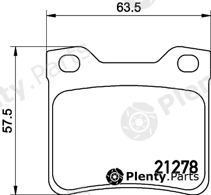 DON PCP1404 — Brake Pad Set, disc brake