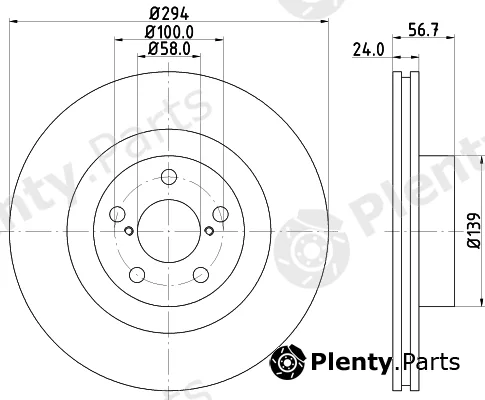 DON PCD12032 — Brake Disc