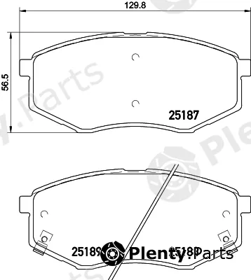 DON PCP1344 — Brake Pad Set, disc brake