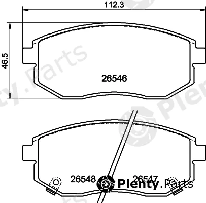 DON PCP2270 — Brake Pad Set, disc brake